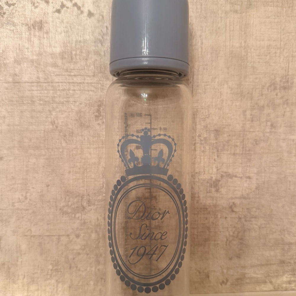 Dior Kids Clear Bottle with Light Blue Cap and Crest